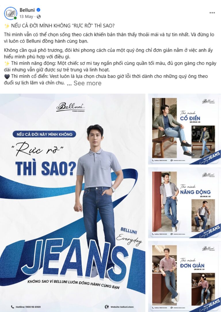 content thời trang về kể chuyện thương hiệu